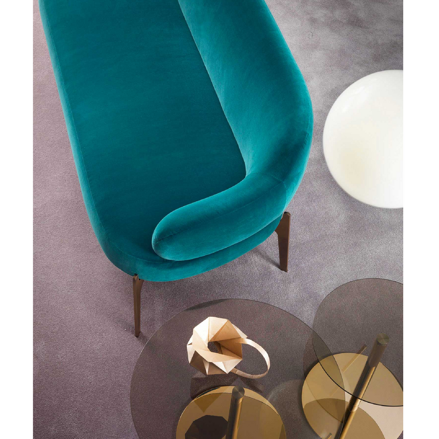 Metal Base Glass Coffee Table | Marelli Break | Italianfurniture.com