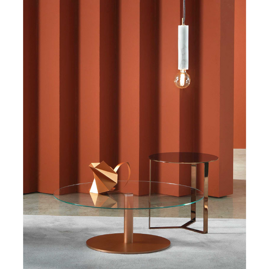 Metal Base Glass Coffee Table | Marelli Break | Italianfurniture.com