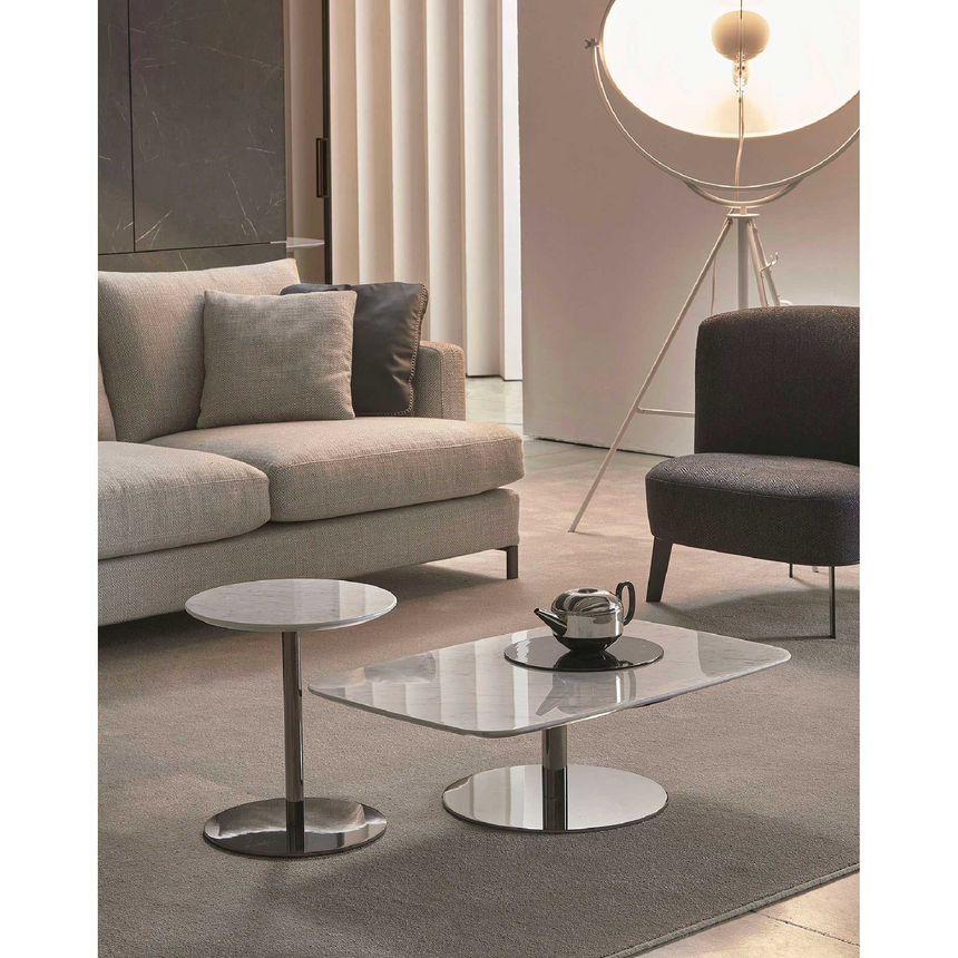 Metal Base Glass Coffee Table | Marelli Break | Italianfurniture.com