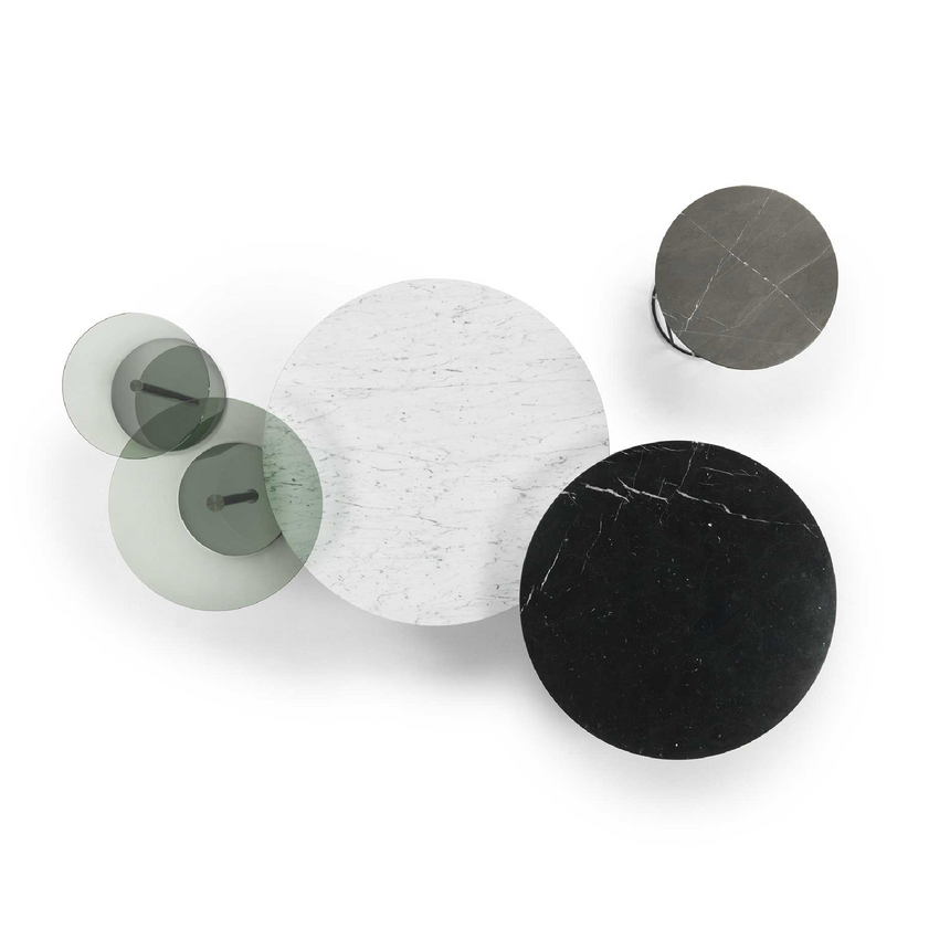 Metal Base Glass Coffee Table | Marelli Break | Italianfurniture.com