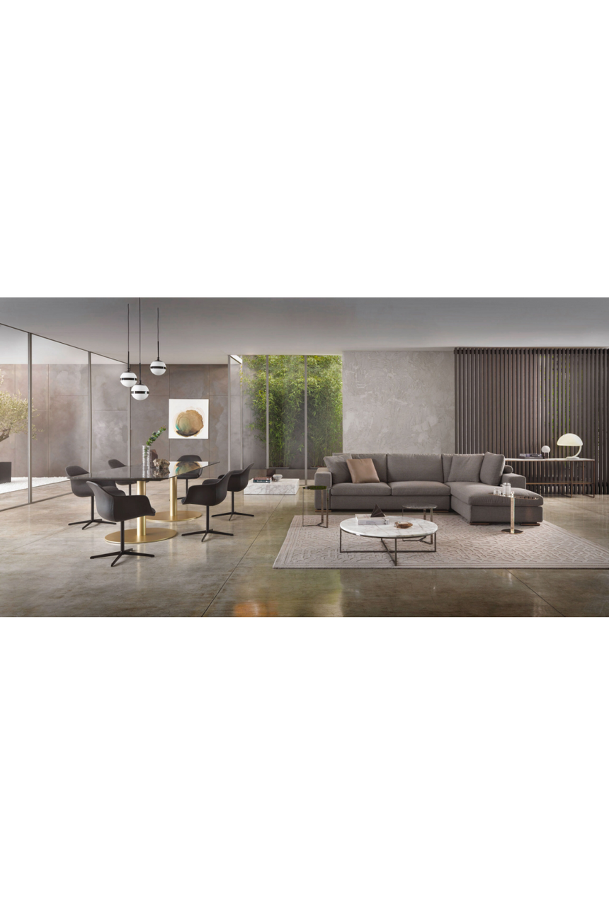 Metal Base Rectangular Dining Table | Marelli Break | Italianfurniture.com