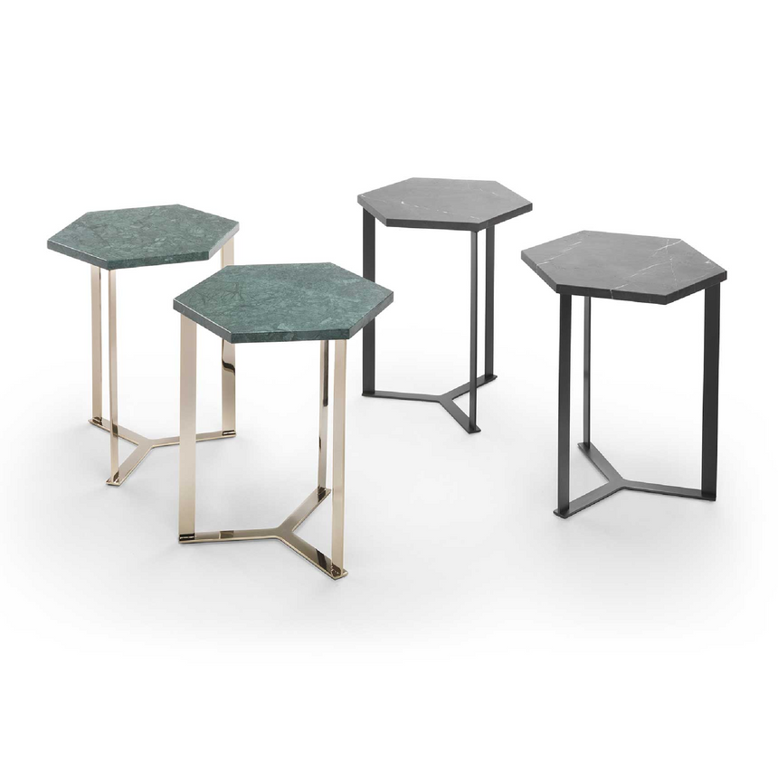 Hexagonal Metal Coffee Table | Marelli Clip | Italianfurniture.com