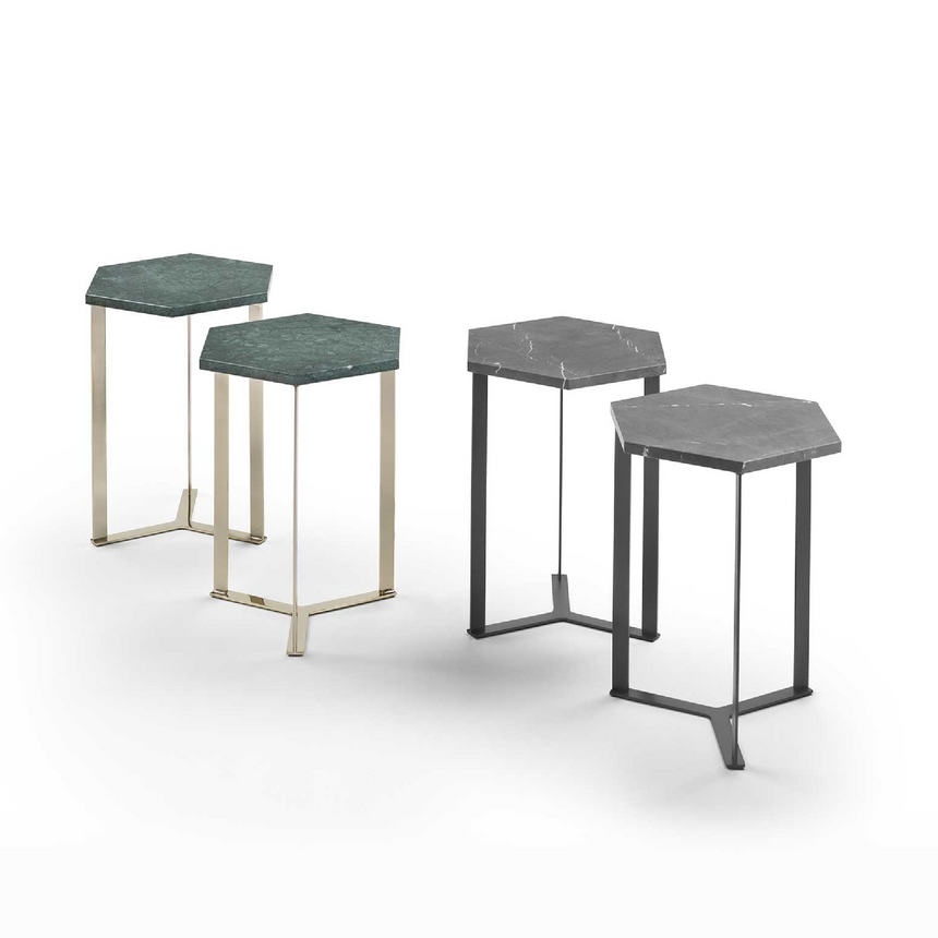 Hexagonal Metal Coffee Table | Marelli Clip | Italianfurniture.com