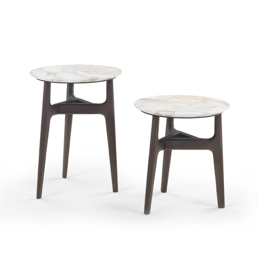 Round Marble Base Coffee Table | Marelli Dune | Italianfurniture.com