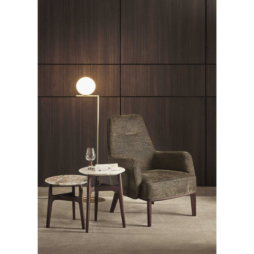 Round Marble Base Coffee Table | Marelli Dune | Italianfurniture.com