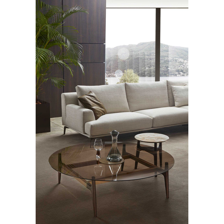 Round Marble Base Coffee Table | Marelli Dune | Italianfurniture.com