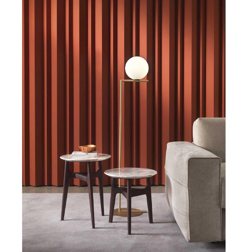 Round Marble Base Coffee Table | Marelli Dune | Italianfurniture.com