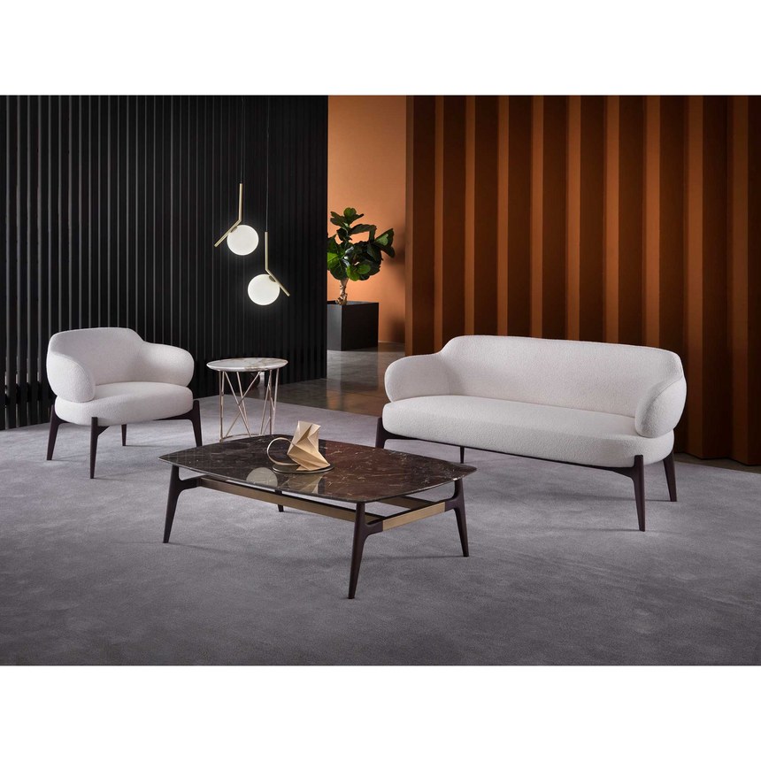 Round Marble Base Coffee Table | Marelli Dune | Italianfurniture.com