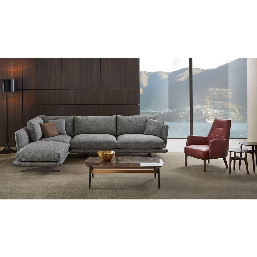 Round Marble Base Coffee Table | Marelli Dune | Italianfurniture.com