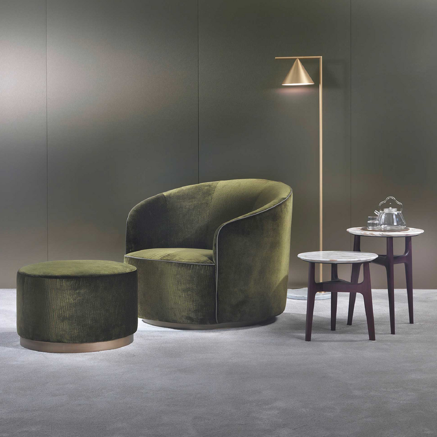 Round Marble Base Coffee Table | Marelli Dune | Italianfurniture.com