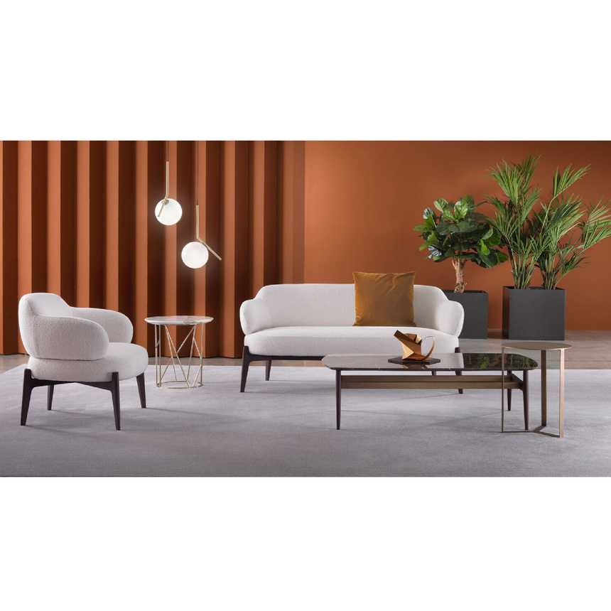 Round Marble Base Coffee Table | Marelli Dune | Italianfurniture.com