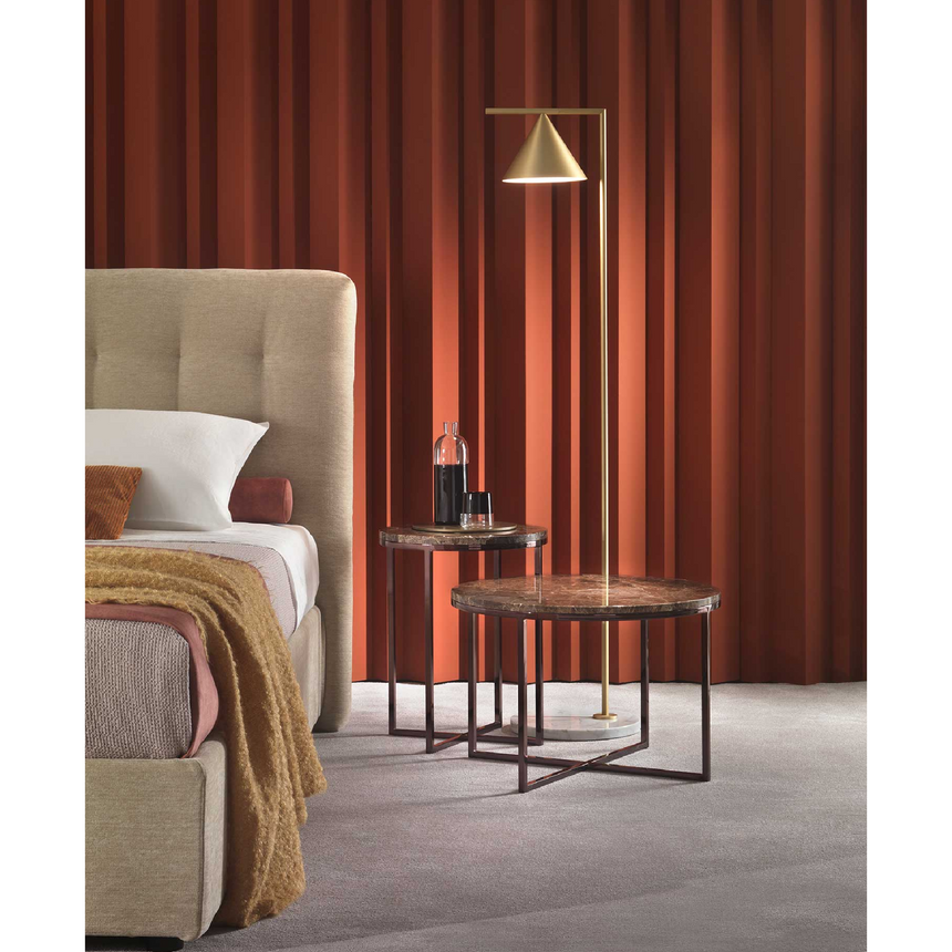 Glass Round Coffee Table | Marelli Frame | Italianfurniture.com