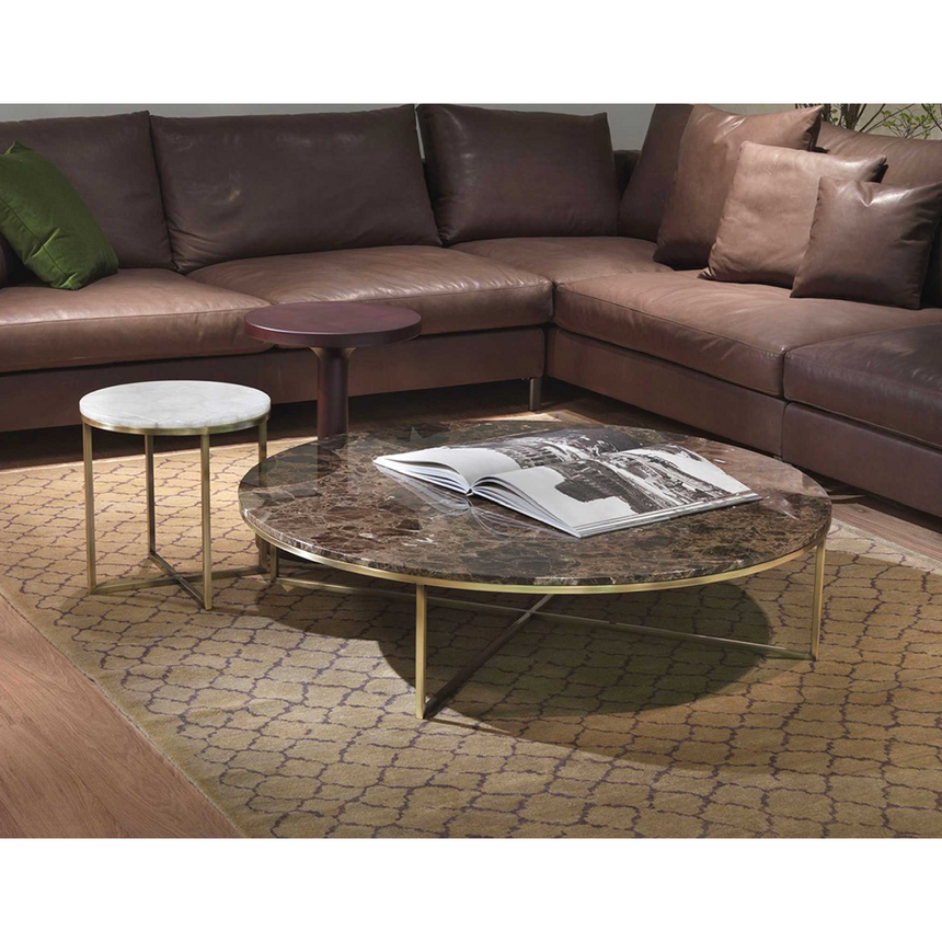 Glass Round Coffee Table | Marelli Frame | Italianfurniture.com