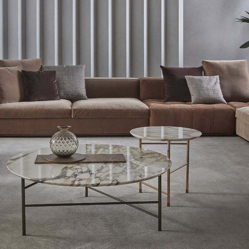 Glass Round Coffee Table | Marelli Kyoto | Italianfurniture.com