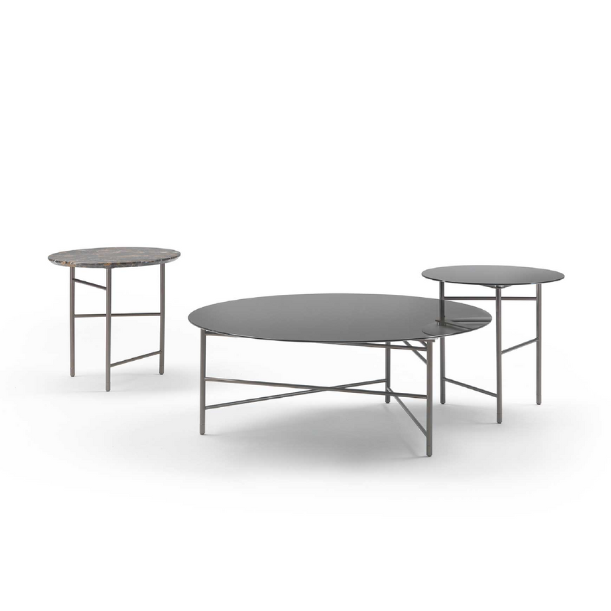 Glass Round Coffee Table | Marelli Kyoto | Italianfurniture.com