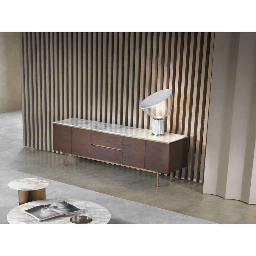 Marble Top 4-Door Sideboard | Marelli Kyoto | italianfurniture.com