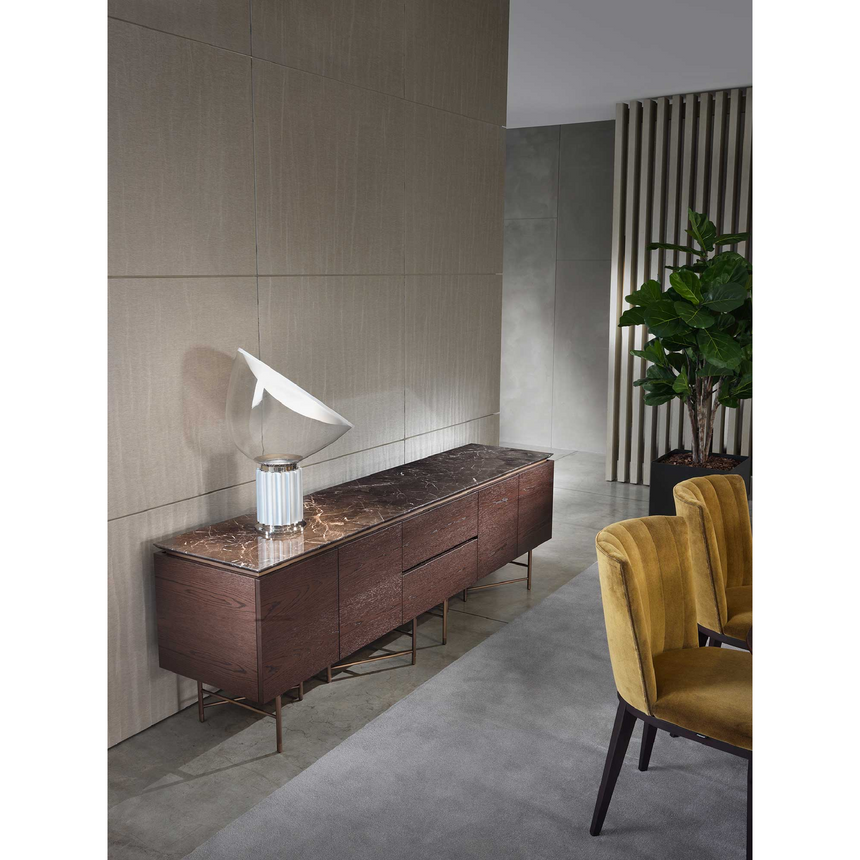 Marble Top 4-Door Sideboard | Marelli Kyoto | italianfurniture.com