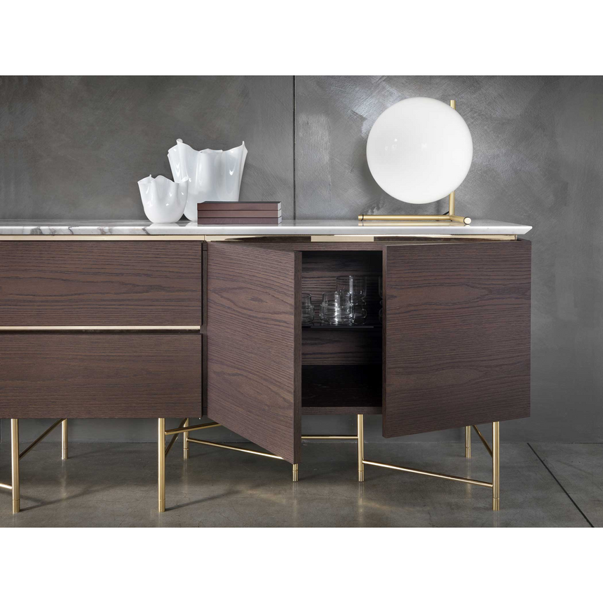 Marble Top 4-Door Sideboard | Marelli Kyoto | italianfurniture.com