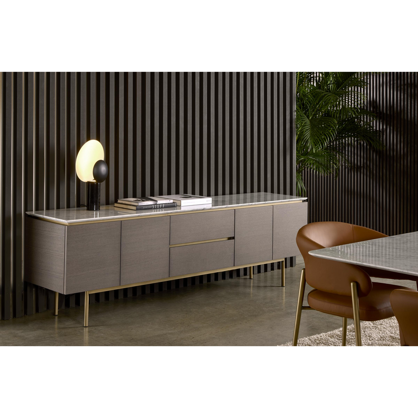 Marble Top 4-Door Sideboard | Marelli Kyoto | italianfurniture.com
