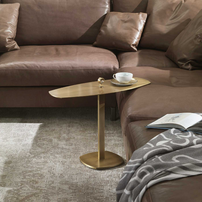 Metal Elliptical Server Table | Marelli Leaf | Italianfurniture.com