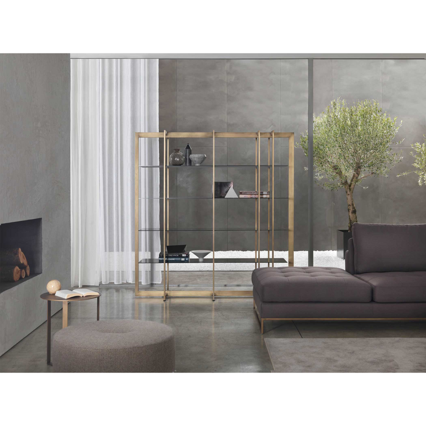 Metal Framed 4-Layer Bookshelf | Marelli Lobel | Italianfurniture.com