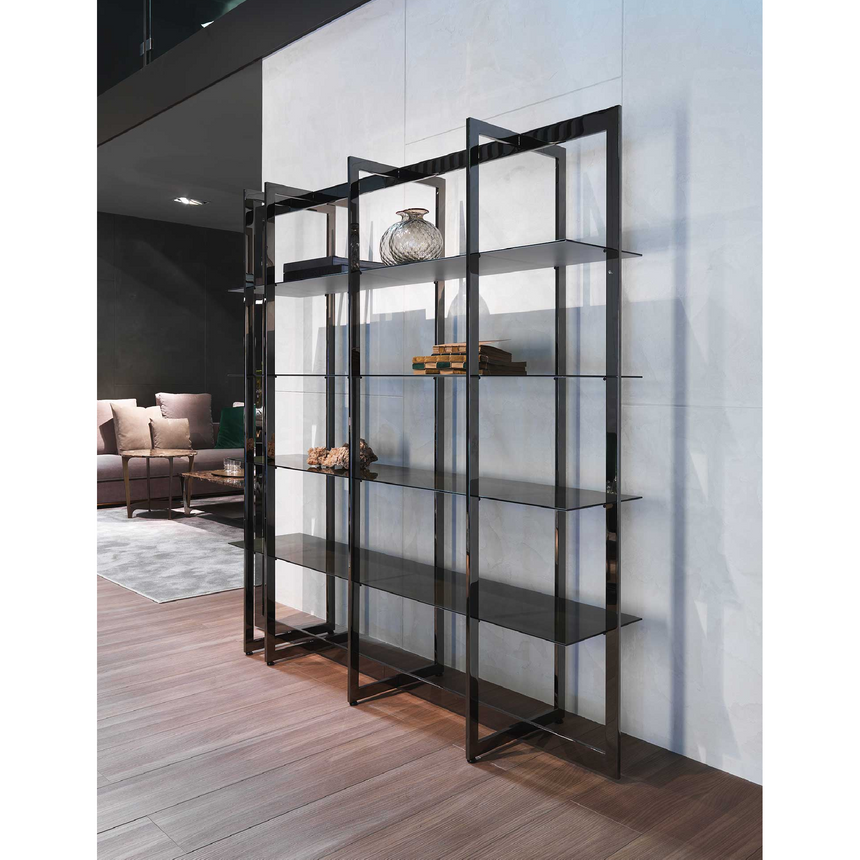 Metal Framed 4-Layer Bookshelf | Marelli Lobel | Italianfurniture.com
