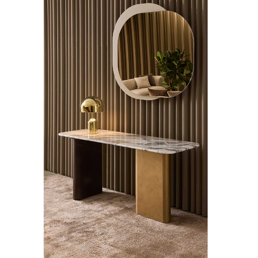 Sculptured Base Console Table | Marelli Onno | Italianfurniture.com