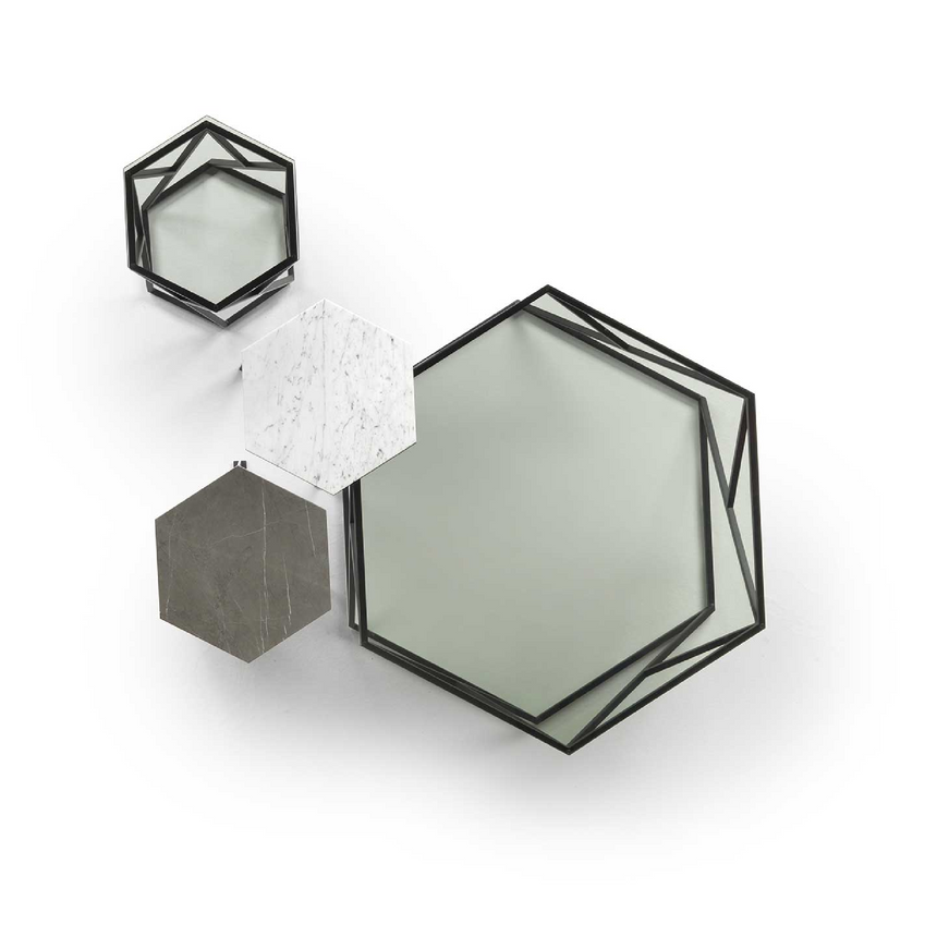 Hexagonal Marble Coffee Table | Marelli Tatlin | Italianfurniture.com