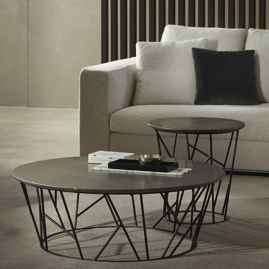 Wooden Round Coffee Table | Marelli Twig | Italianfurniture.com