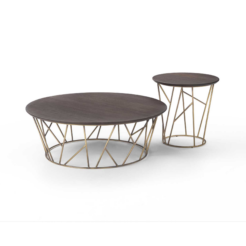 Wooden Round Coffee Table | Marelli Twig | Italianfurniture.com