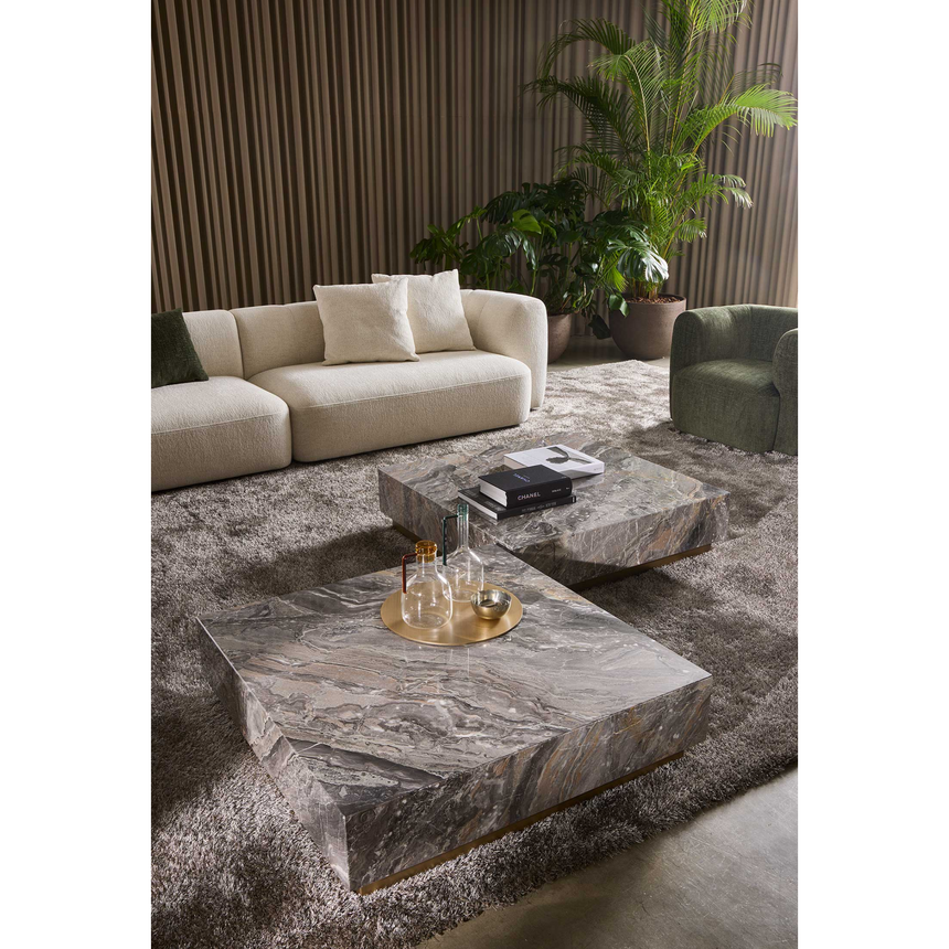 Metal Base Rectangular Coffee Table | Marelli Thor | Italianfurniture.com