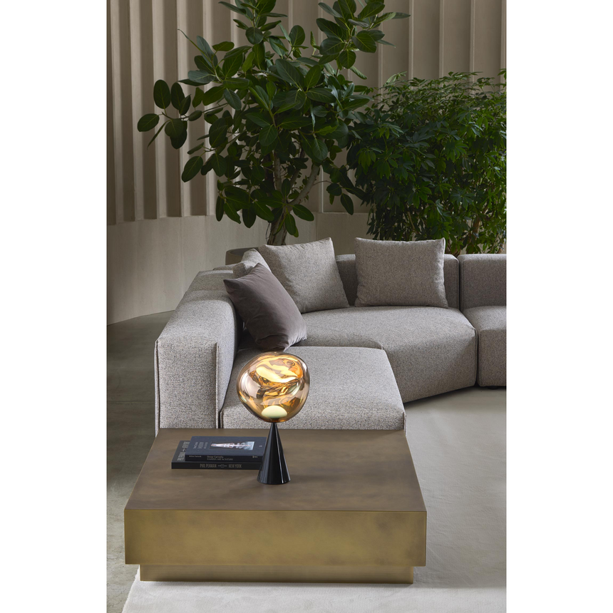 Metal Base Rectangular Coffee Table | Marelli Thor | Italianfurniture.com