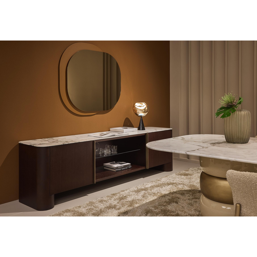 Lacquered Base Staggered Mirror | Marelli Theo | Italianfurniture.com