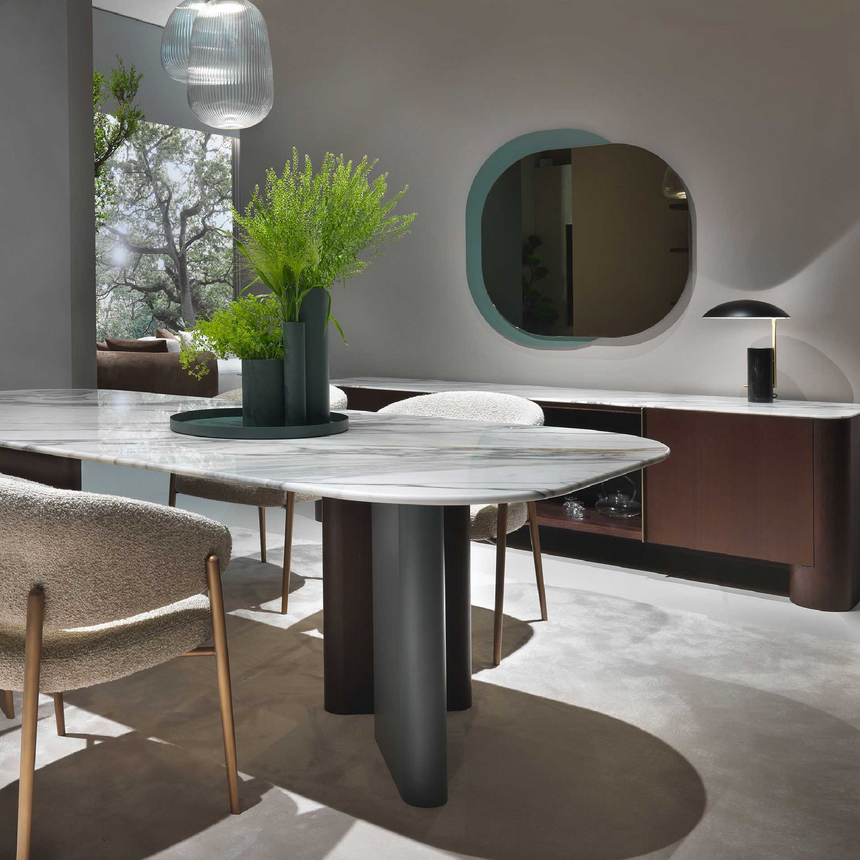 Lacquered Base Staggered Mirror | Marelli Theo | Italianfurniture.com