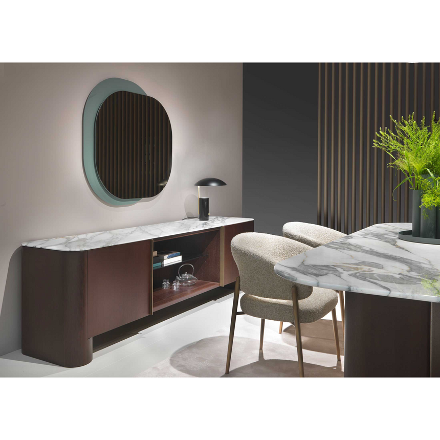 Lacquered Base Staggered Mirror | Marelli Theo | Italianfurniture.com