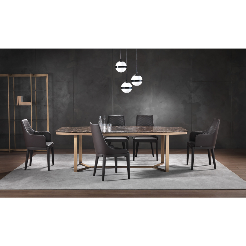 Metal Base Modern Dining Table | Marelli Xela | Italianfurniture.com