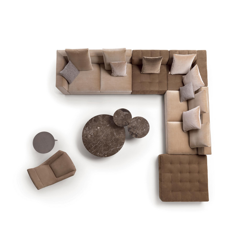 Quilted Modern Ottoman | Marelli Andy | Italianfurniture.com