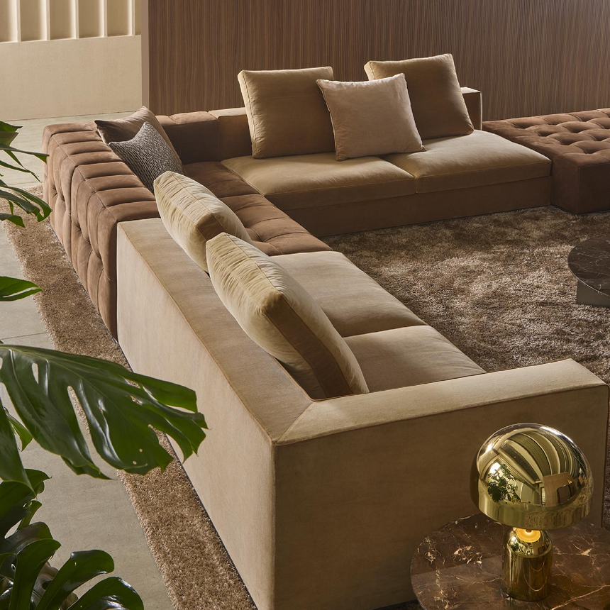 Quilted Modern Ottoman | Marelli Andy | Italianfurniture.com