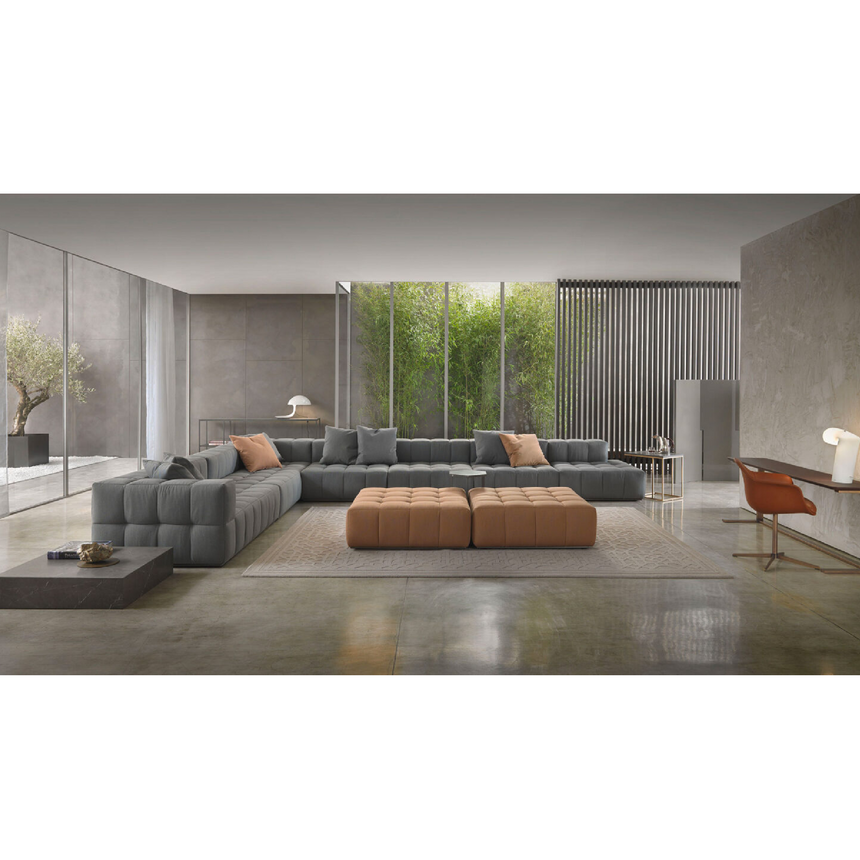 Quilted Modern Ottoman | Marelli Andy | Italianfurniture.com