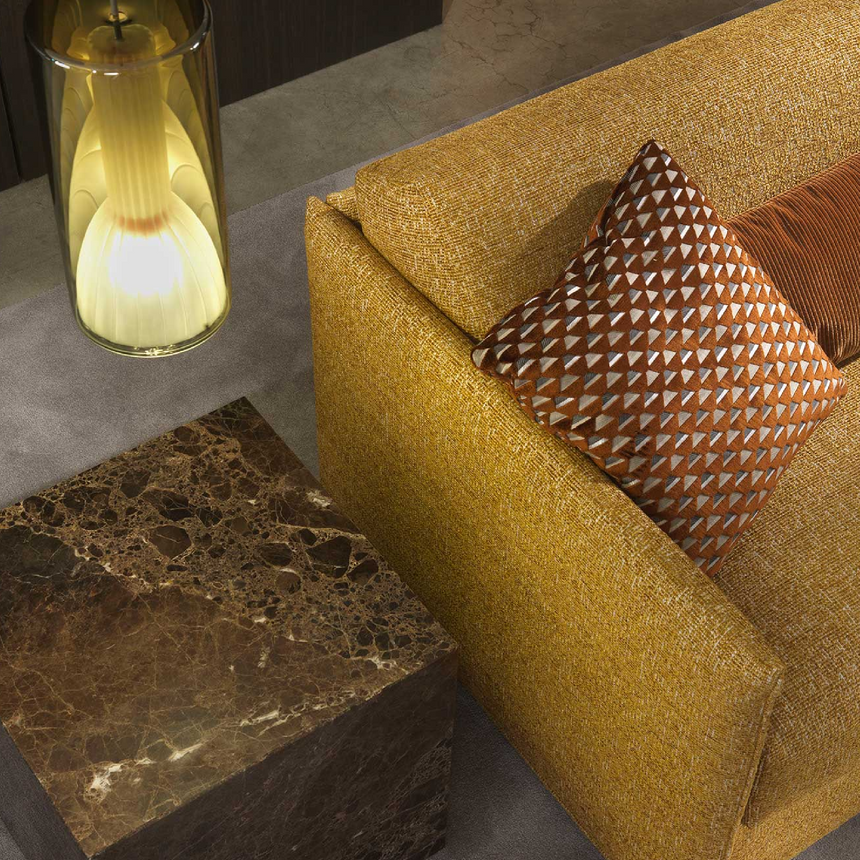 Brown Narrow-Armed Daybed | Marelli Adam | Italianfurniture.com