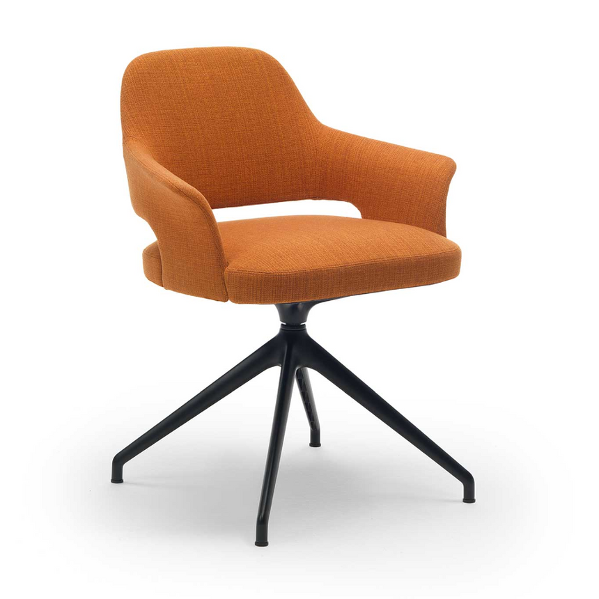 Cut-Out Design Swivel Chair | Marelli Amy | Italianfurniture.com