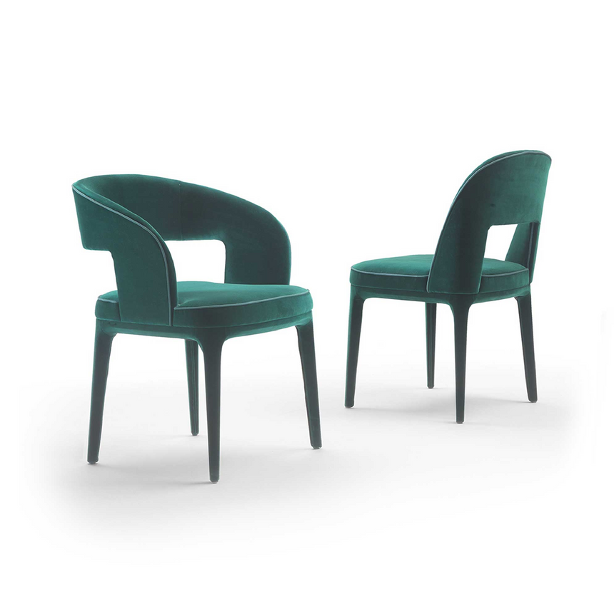 Open-Back Dining Armchair | Marelli Bea | Italianfurniture.com