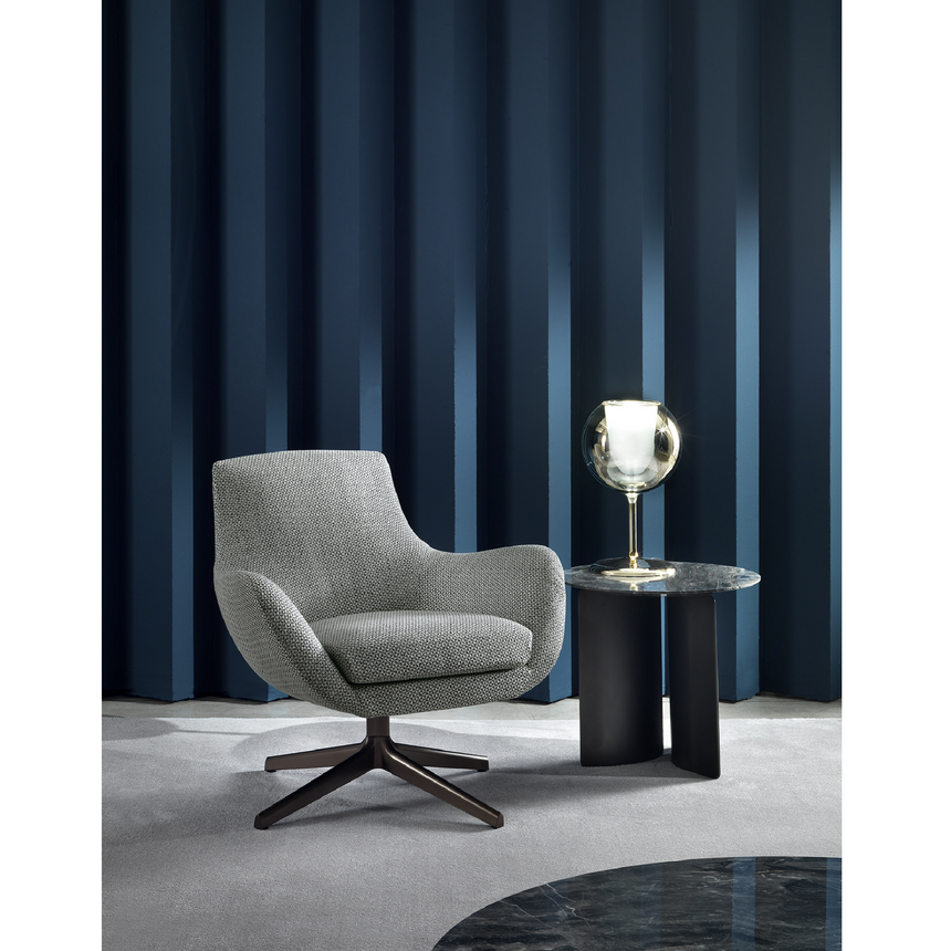 Modern Wingback Swivel Armchair | Marelli Brera | Italianfurniture.com