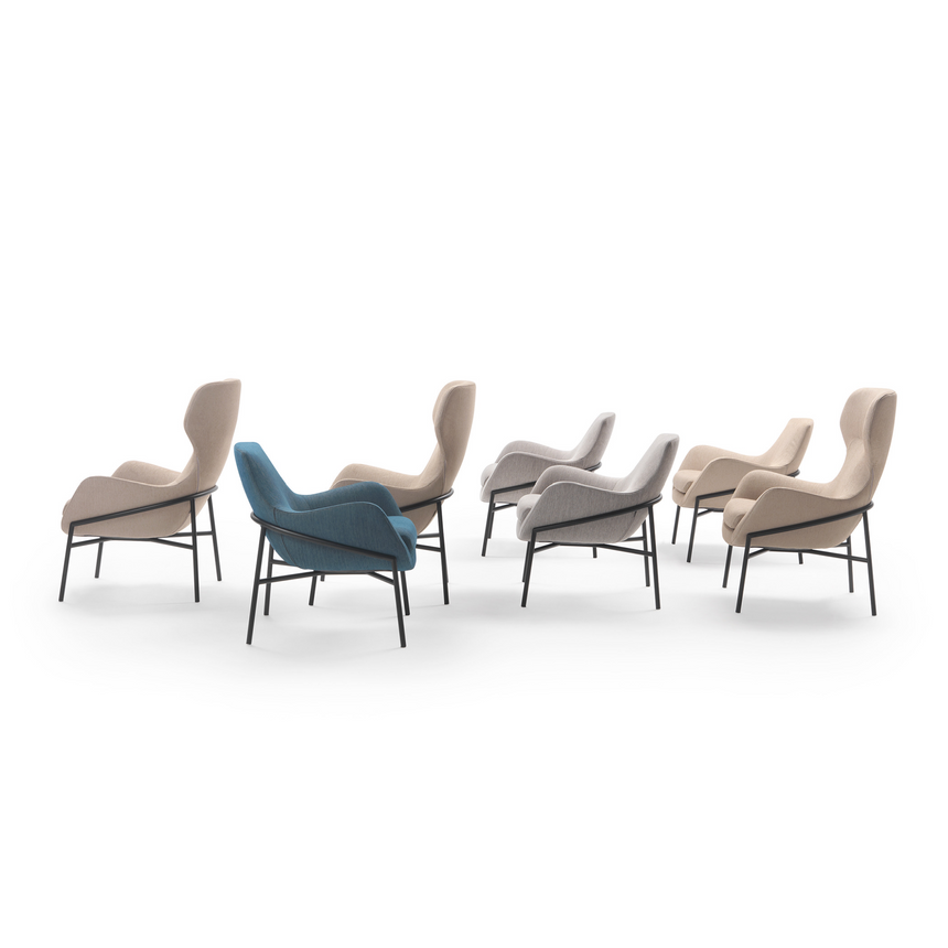 Modern Wingback Lounge Armchair | Marelli Brera | Italianfurniture.com