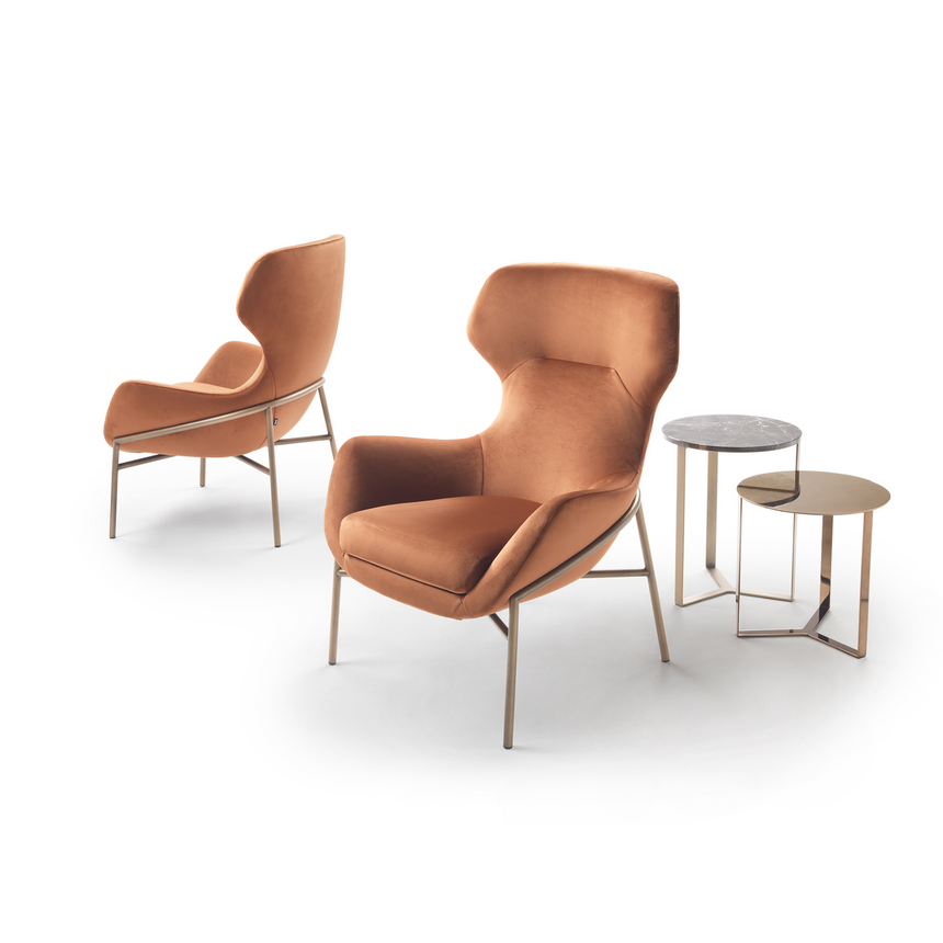 Modern Wingback Lounge Armchair | Marelli Brera | Italianfurniture.com