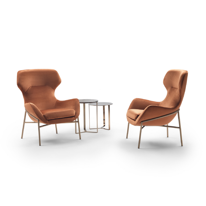 Modern Wingback Lounge Armchair | Marelli Brera | Italianfurniture.com