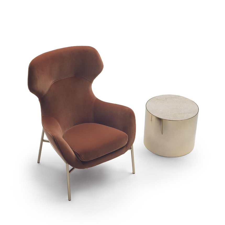 Modern Wingback Lounge Armchair | Marelli Brera | Italianfurniture.com