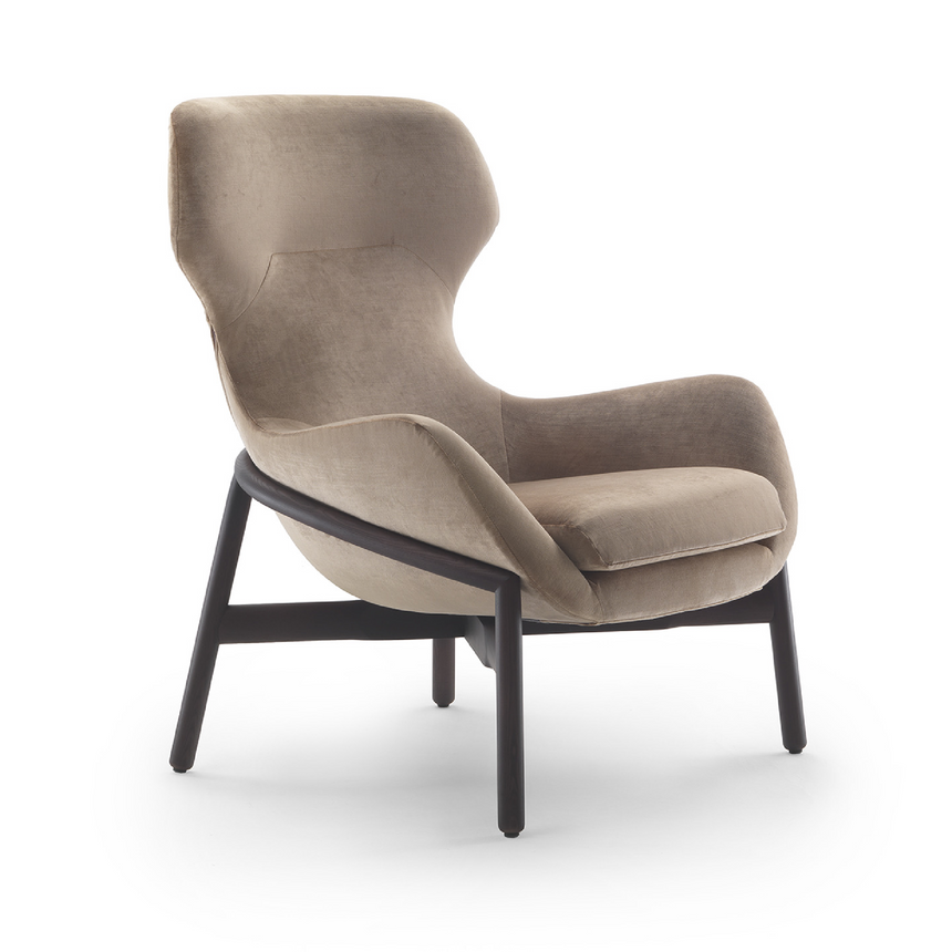 Modern Wingback Lounge Armchair | Marelli Brera | Italianfurniture.com
