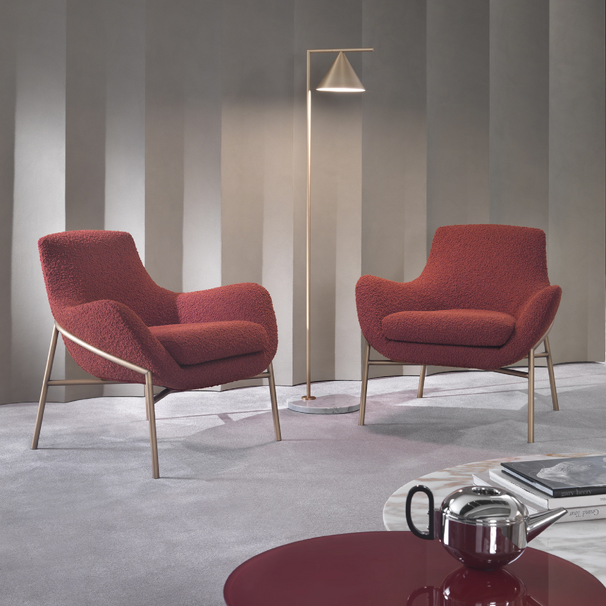 Modern Wingback Lounge Armchair | Marelli Brera | Italianfurniture.com