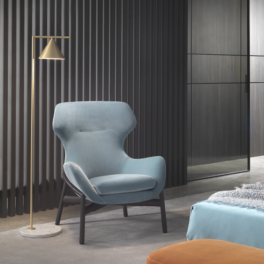 Modern Wingback Lounge Armchair | Marelli Brera | Italianfurniture.com